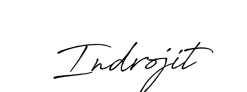 Make a beautiful signature design for name Indrojit. With this signature (Antro_Vectra_Bolder) style, you can create a handwritten signature for free. Indrojit signature style 7 images and pictures png