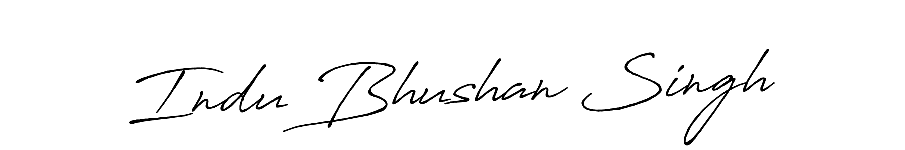 Design your own signature with our free online signature maker. With this signature software, you can create a handwritten (Antro_Vectra_Bolder) signature for name Indu Bhushan Singh. Indu Bhushan Singh signature style 7 images and pictures png