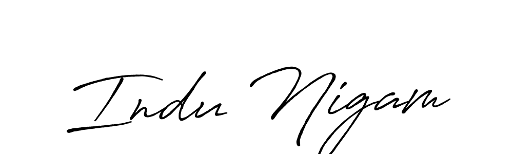 See photos of Indu Nigam official signature by Spectra . Check more albums & portfolios. Read reviews & check more about Antro_Vectra_Bolder font. Indu Nigam signature style 7 images and pictures png