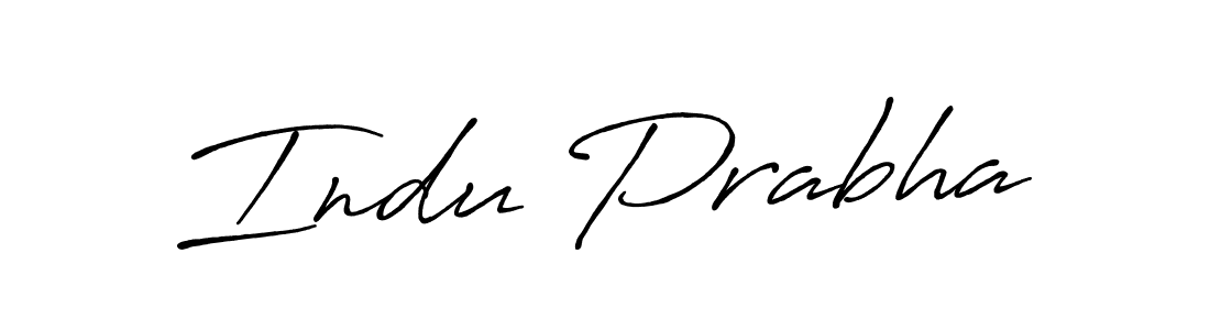 Make a beautiful signature design for name Indu Prabha. With this signature (Antro_Vectra_Bolder) style, you can create a handwritten signature for free. Indu Prabha signature style 7 images and pictures png