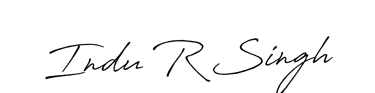 Design your own signature with our free online signature maker. With this signature software, you can create a handwritten (Antro_Vectra_Bolder) signature for name Indu R Singh. Indu R Singh signature style 7 images and pictures png