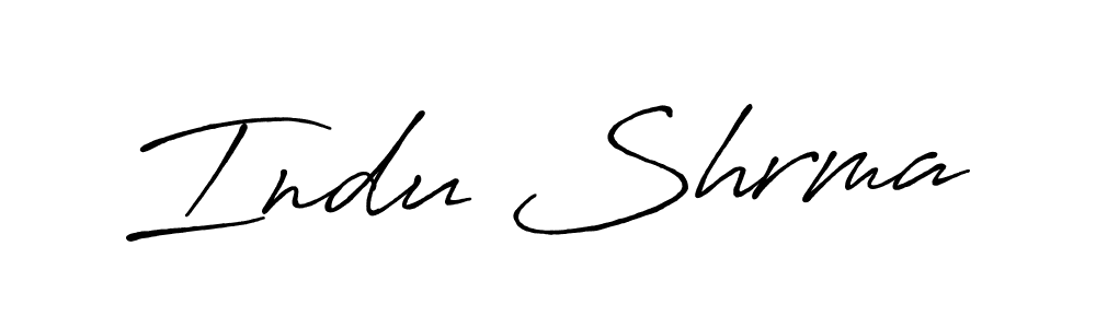 Antro_Vectra_Bolder is a professional signature style that is perfect for those who want to add a touch of class to their signature. It is also a great choice for those who want to make their signature more unique. Get Indu Shrma name to fancy signature for free. Indu Shrma signature style 7 images and pictures png