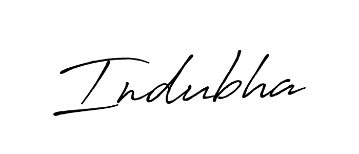 How to make Indubha name signature. Use Antro_Vectra_Bolder style for creating short signs online. This is the latest handwritten sign. Indubha signature style 7 images and pictures png