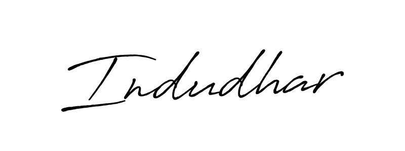 Make a beautiful signature design for name Indudhar. With this signature (Antro_Vectra_Bolder) style, you can create a handwritten signature for free. Indudhar signature style 7 images and pictures png
