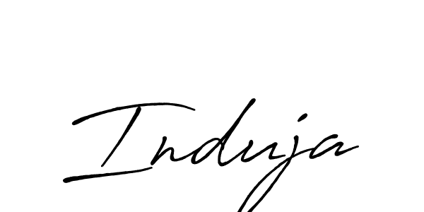 Also You can easily find your signature by using the search form. We will create Induja name handwritten signature images for you free of cost using Antro_Vectra_Bolder sign style. Induja signature style 7 images and pictures png