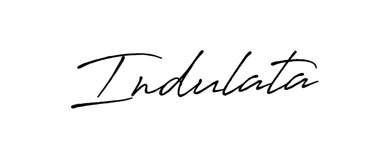 Indulata stylish signature style. Best Handwritten Sign (Antro_Vectra_Bolder) for my name. Handwritten Signature Collection Ideas for my name Indulata. Indulata signature style 7 images and pictures png