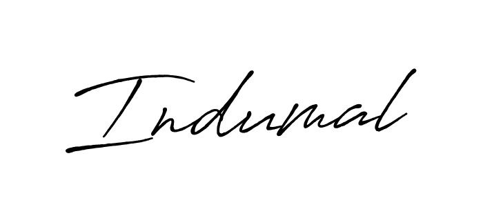 Make a beautiful signature design for name Indumal. With this signature (Antro_Vectra_Bolder) style, you can create a handwritten signature for free. Indumal signature style 7 images and pictures png