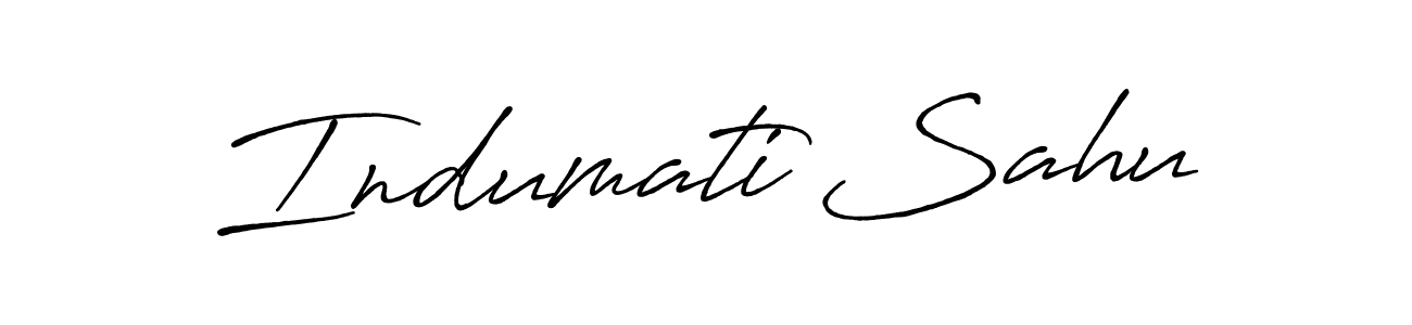 Also You can easily find your signature by using the search form. We will create Indumati Sahu name handwritten signature images for you free of cost using Antro_Vectra_Bolder sign style. Indumati Sahu signature style 7 images and pictures png