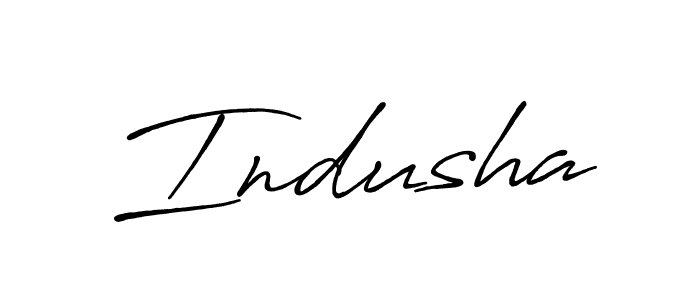 Design your own signature with our free online signature maker. With this signature software, you can create a handwritten (Antro_Vectra_Bolder) signature for name Indusha. Indusha signature style 7 images and pictures png