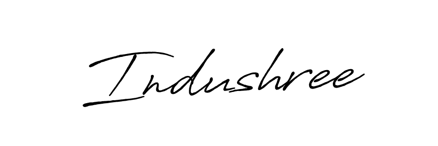 Also we have Indushree name is the best signature style. Create professional handwritten signature collection using Antro_Vectra_Bolder autograph style. Indushree signature style 7 images and pictures png