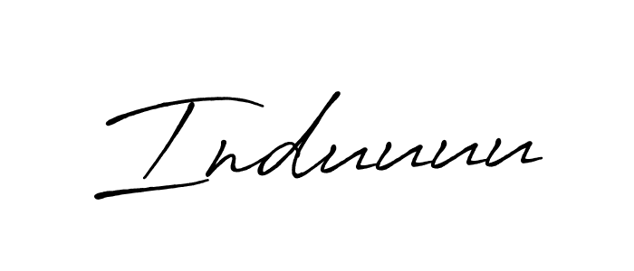 Make a beautiful signature design for name Induuuu. With this signature (Antro_Vectra_Bolder) style, you can create a handwritten signature for free. Induuuu signature style 7 images and pictures png