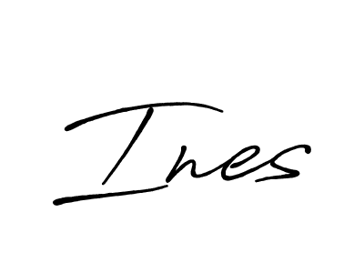 The best way (Antro_Vectra_Bolder) to make a short signature is to pick only two or three words in your name. The name Ines include a total of six letters. For converting this name. Ines signature style 7 images and pictures png