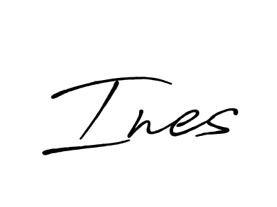 The best way (Antro_Vectra_Bolder) to make a short signature is to pick only two or three words in your name. The name Ines include a total of six letters. For converting this name. Ines signature style 7 images and pictures png