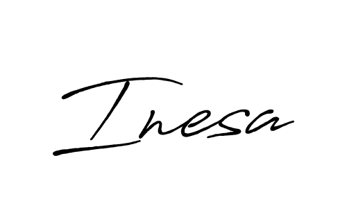 You should practise on your own different ways (Antro_Vectra_Bolder) to write your name (Inesa) in signature. don't let someone else do it for you. Inesa signature style 7 images and pictures png