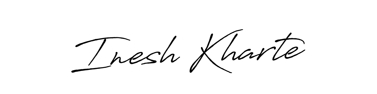 You can use this online signature creator to create a handwritten signature for the name Inesh Kharte. This is the best online autograph maker. Inesh Kharte signature style 7 images and pictures png