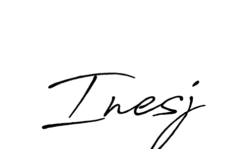 See photos of Inesj official signature by Spectra . Check more albums & portfolios. Read reviews & check more about Antro_Vectra_Bolder font. Inesj signature style 7 images and pictures png