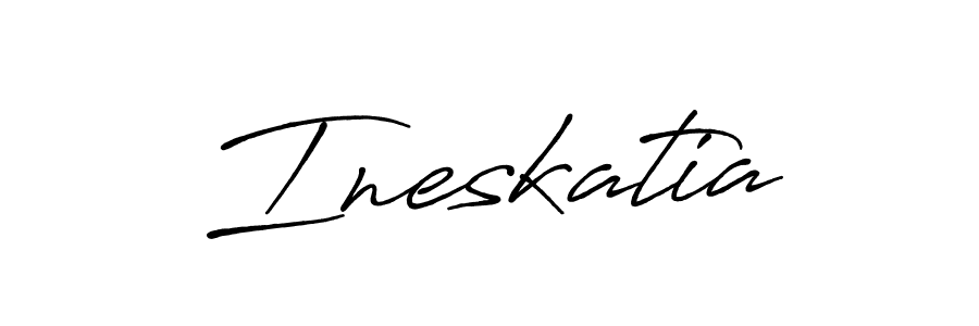 Create a beautiful signature design for name Ineskatia. With this signature (Antro_Vectra_Bolder) fonts, you can make a handwritten signature for free. Ineskatia signature style 7 images and pictures png