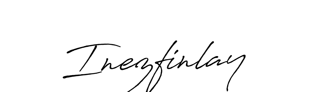 How to make Inezfinlay signature? Antro_Vectra_Bolder is a professional autograph style. Create handwritten signature for Inezfinlay name. Inezfinlay signature style 7 images and pictures png