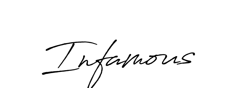 Antro_Vectra_Bolder is a professional signature style that is perfect for those who want to add a touch of class to their signature. It is also a great choice for those who want to make their signature more unique. Get Infamous name to fancy signature for free. Infamous signature style 7 images and pictures png