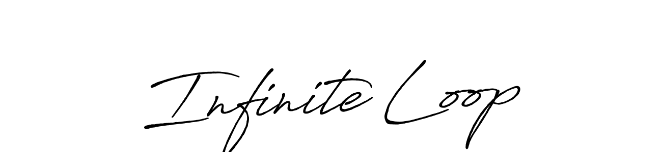 Also You can easily find your signature by using the search form. We will create Infinite Loop name handwritten signature images for you free of cost using Antro_Vectra_Bolder sign style. Infinite Loop signature style 7 images and pictures png