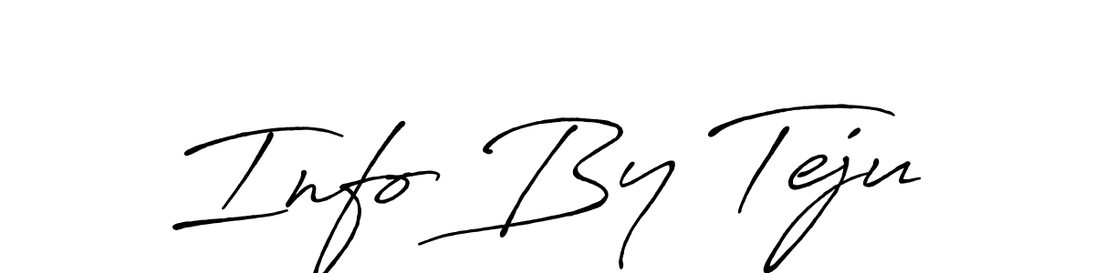 Also You can easily find your signature by using the search form. We will create Info By Teju name handwritten signature images for you free of cost using Antro_Vectra_Bolder sign style. Info By Teju signature style 7 images and pictures png