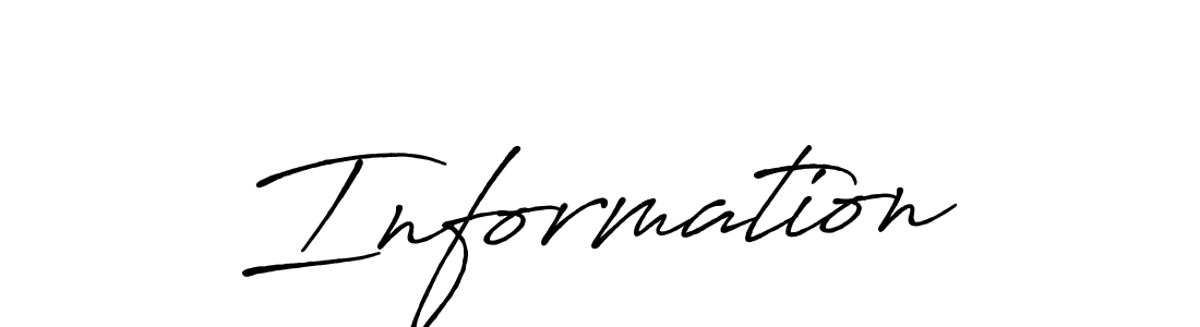 How to make Information signature? Antro_Vectra_Bolder is a professional autograph style. Create handwritten signature for Information name. Information signature style 7 images and pictures png