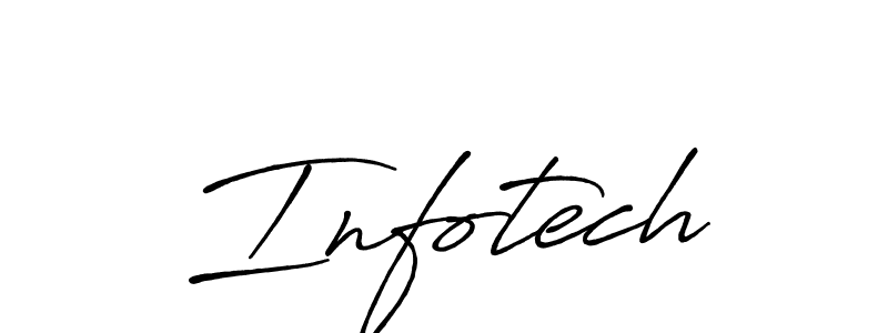 How to make Infotech signature? Antro_Vectra_Bolder is a professional autograph style. Create handwritten signature for Infotech name. Infotech signature style 7 images and pictures png