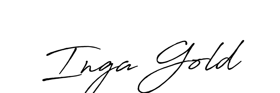 How to make Inga Gold signature? Antro_Vectra_Bolder is a professional autograph style. Create handwritten signature for Inga Gold name. Inga Gold signature style 7 images and pictures png