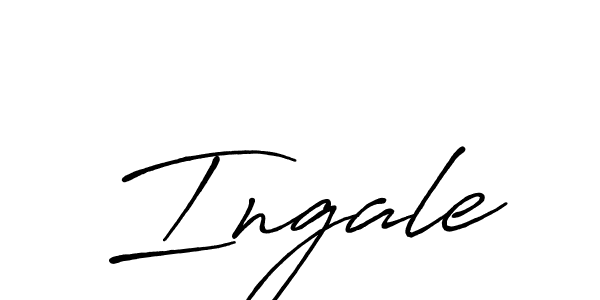 Design your own signature with our free online signature maker. With this signature software, you can create a handwritten (Antro_Vectra_Bolder) signature for name Ingale. Ingale signature style 7 images and pictures png