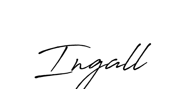 You should practise on your own different ways (Antro_Vectra_Bolder) to write your name (Ingall) in signature. don't let someone else do it for you. Ingall signature style 7 images and pictures png