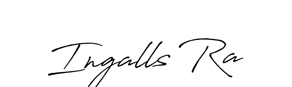 How to make Ingalls Ra signature? Antro_Vectra_Bolder is a professional autograph style. Create handwritten signature for Ingalls Ra name. Ingalls Ra signature style 7 images and pictures png