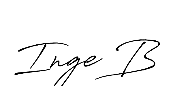 Use a signature maker to create a handwritten signature online. With this signature software, you can design (Antro_Vectra_Bolder) your own signature for name Inge B. Inge B signature style 7 images and pictures png