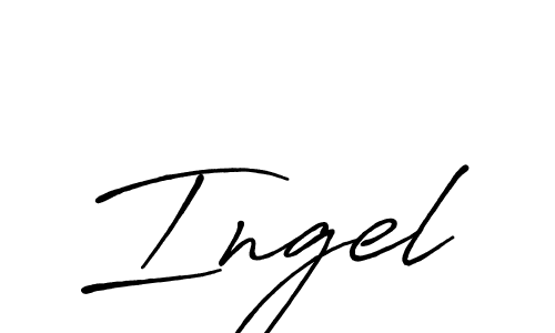 You should practise on your own different ways (Antro_Vectra_Bolder) to write your name (Ingel) in signature. don't let someone else do it for you. Ingel signature style 7 images and pictures png