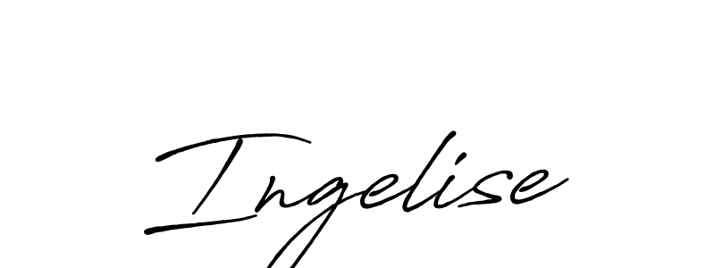 How to make Ingelise signature? Antro_Vectra_Bolder is a professional autograph style. Create handwritten signature for Ingelise name. Ingelise signature style 7 images and pictures png