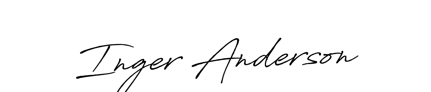 Similarly Antro_Vectra_Bolder is the best handwritten signature design. Signature creator online .You can use it as an online autograph creator for name Inger Anderson. Inger Anderson signature style 7 images and pictures png