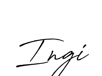 Use a signature maker to create a handwritten signature online. With this signature software, you can design (Antro_Vectra_Bolder) your own signature for name Ingi. Ingi signature style 7 images and pictures png