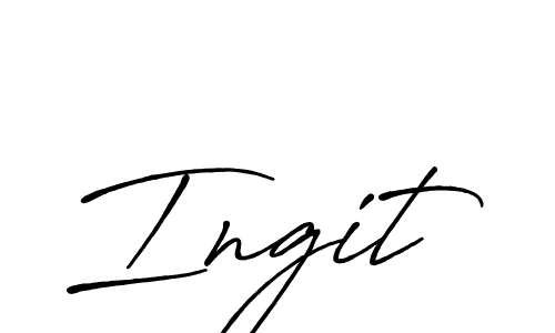 The best way (Antro_Vectra_Bolder) to make a short signature is to pick only two or three words in your name. The name Ingit include a total of six letters. For converting this name. Ingit signature style 7 images and pictures png