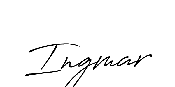 if you are searching for the best signature style for your name Ingmar. so please give up your signature search. here we have designed multiple signature styles  using Antro_Vectra_Bolder. Ingmar signature style 7 images and pictures png