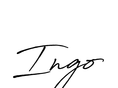 How to make Ingo signature? Antro_Vectra_Bolder is a professional autograph style. Create handwritten signature for Ingo name. Ingo signature style 7 images and pictures png