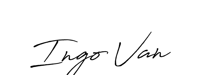 Design your own signature with our free online signature maker. With this signature software, you can create a handwritten (Antro_Vectra_Bolder) signature for name Ingo Van. Ingo Van signature style 7 images and pictures png