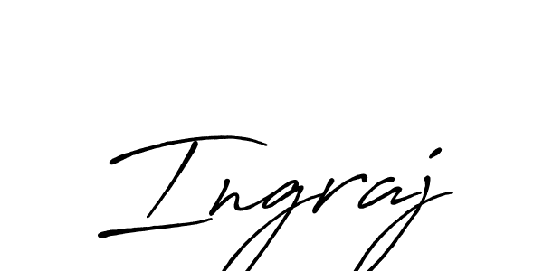How to make Ingraj signature? Antro_Vectra_Bolder is a professional autograph style. Create handwritten signature for Ingraj name. Ingraj signature style 7 images and pictures png