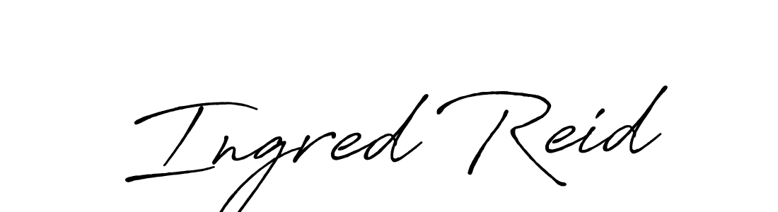 The best way (Antro_Vectra_Bolder) to make a short signature is to pick only two or three words in your name. The name Ingred Reid include a total of six letters. For converting this name. Ingred Reid signature style 7 images and pictures png