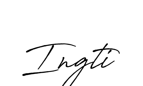 How to make Ingti name signature. Use Antro_Vectra_Bolder style for creating short signs online. This is the latest handwritten sign. Ingti signature style 7 images and pictures png