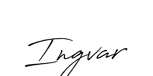 You should practise on your own different ways (Antro_Vectra_Bolder) to write your name (Ingvar) in signature. don't let someone else do it for you. Ingvar signature style 7 images and pictures png