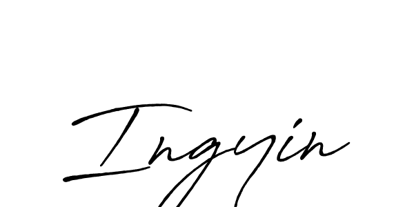 How to make Ingyin name signature. Use Antro_Vectra_Bolder style for creating short signs online. This is the latest handwritten sign. Ingyin signature style 7 images and pictures png