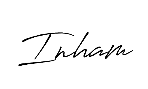 Best and Professional Signature Style for Inham. Antro_Vectra_Bolder Best Signature Style Collection. Inham signature style 7 images and pictures png