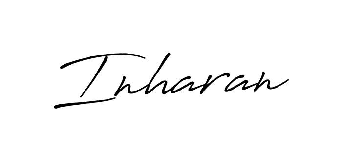 Make a beautiful signature design for name Inharan. With this signature (Antro_Vectra_Bolder) style, you can create a handwritten signature for free. Inharan signature style 7 images and pictures png