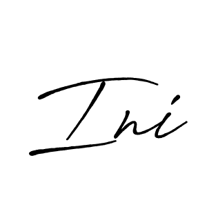 Use a signature maker to create a handwritten signature online. With this signature software, you can design (Antro_Vectra_Bolder) your own signature for name Ini. Ini signature style 7 images and pictures png