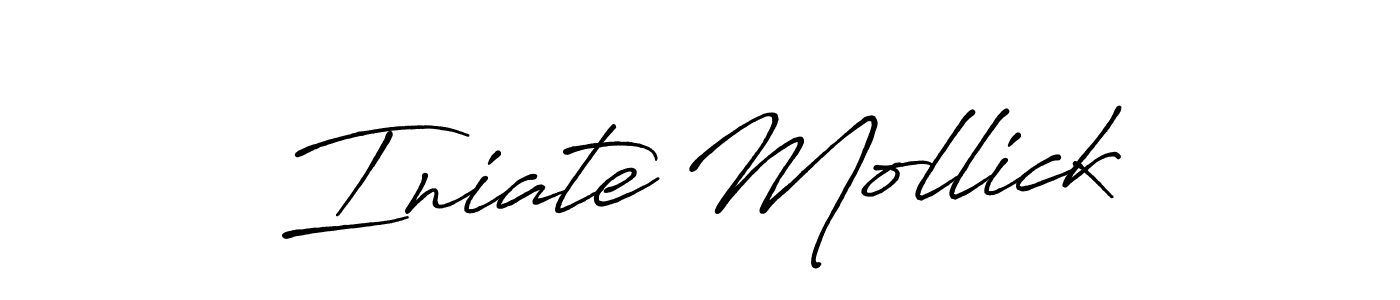 Similarly Antro_Vectra_Bolder is the best handwritten signature design. Signature creator online .You can use it as an online autograph creator for name Iniate Mollick. Iniate Mollick signature style 7 images and pictures png