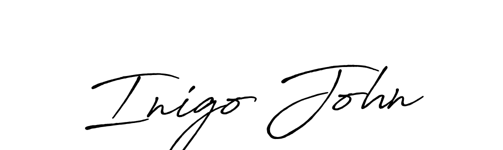 Similarly Antro_Vectra_Bolder is the best handwritten signature design. Signature creator online .You can use it as an online autograph creator for name Inigo John. Inigo John signature style 7 images and pictures png